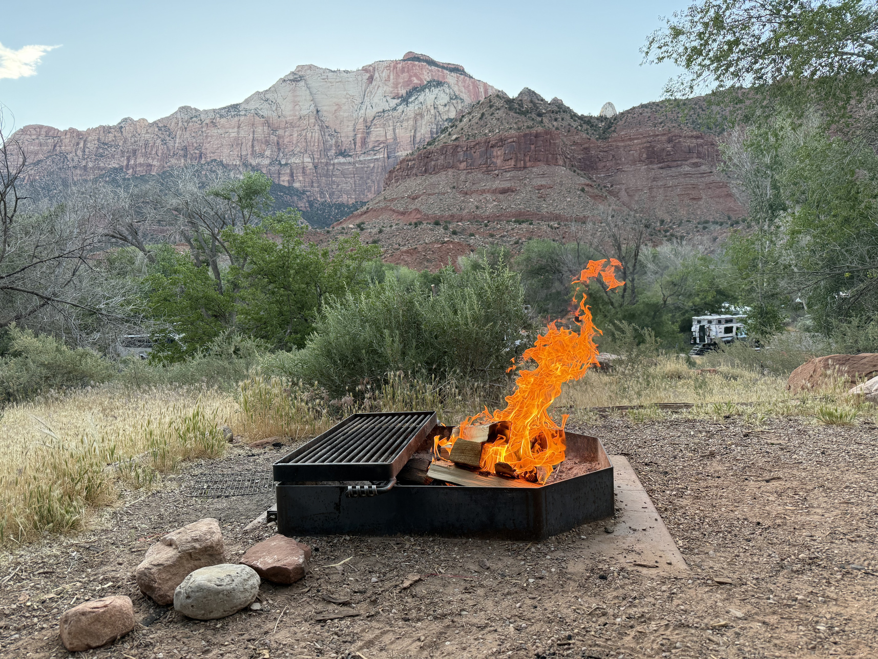 Campfire from the road trip